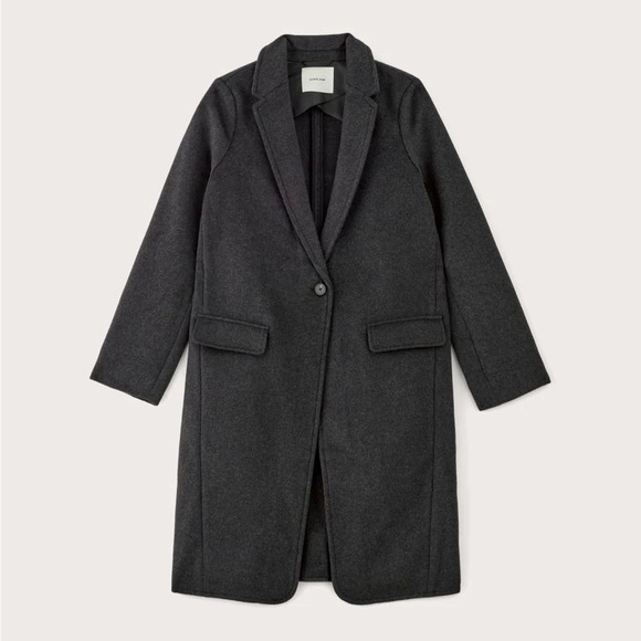 Everlane Rewool Top Coat NWT Dark Charcoal - Picture 2 of 7